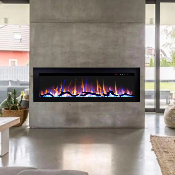 Moda Herman 1500W 60 inch Built-in Recessed Electric Fireplace